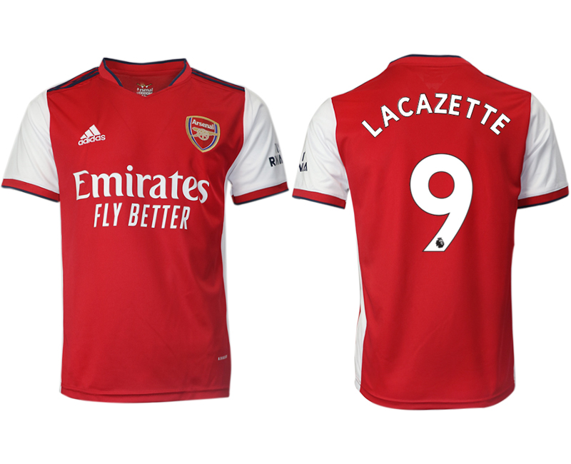Men 2021-2022 Club Arsenal home aaa version red #9 Soccer Jersey->bayern munich jersey->Soccer Club Jersey